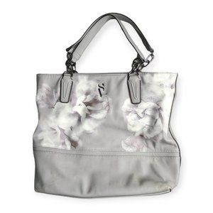 Simply Vera Vera Wang Gray & White Catherine Tote